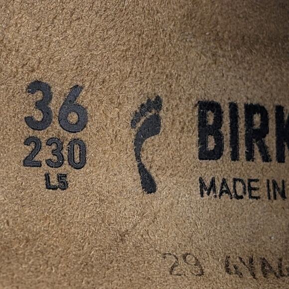 Birkenstock Arizona Big Buckle Nubuck Women's Sandals Sandcastle Size US5 EU36 - Picture 6 of 12